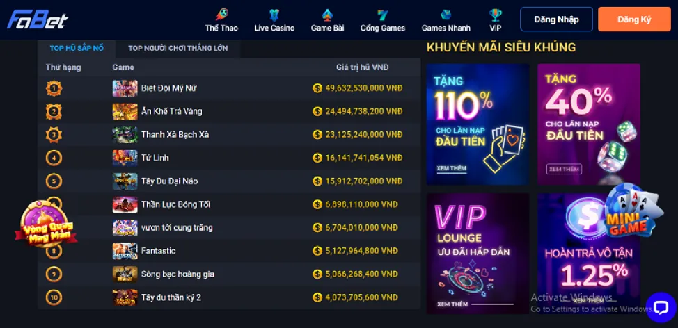 Đa dạng trò chơi cá cược tại g28 bet